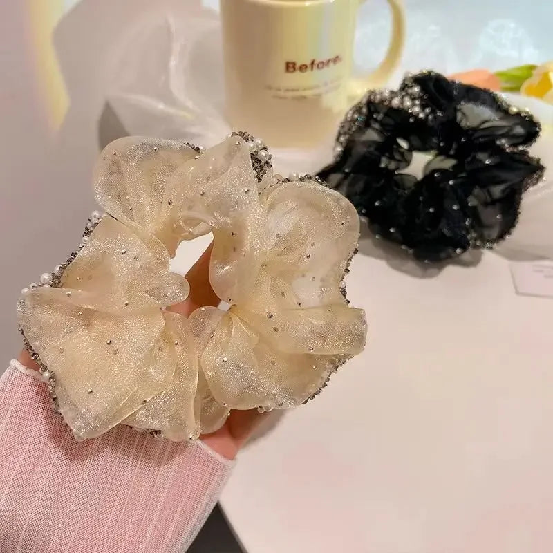 Wholesale Full diamond ball head temperament high-end hair ring